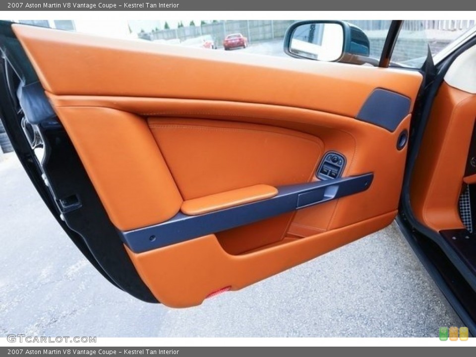 Kestrel Tan Interior Door Panel for the 2007 Aston Martin V8 Vantage Coupe #112581391