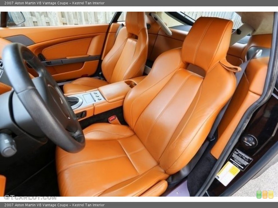 Kestrel Tan Interior Front Seat for the 2007 Aston Martin V8 Vantage Coupe #112581403