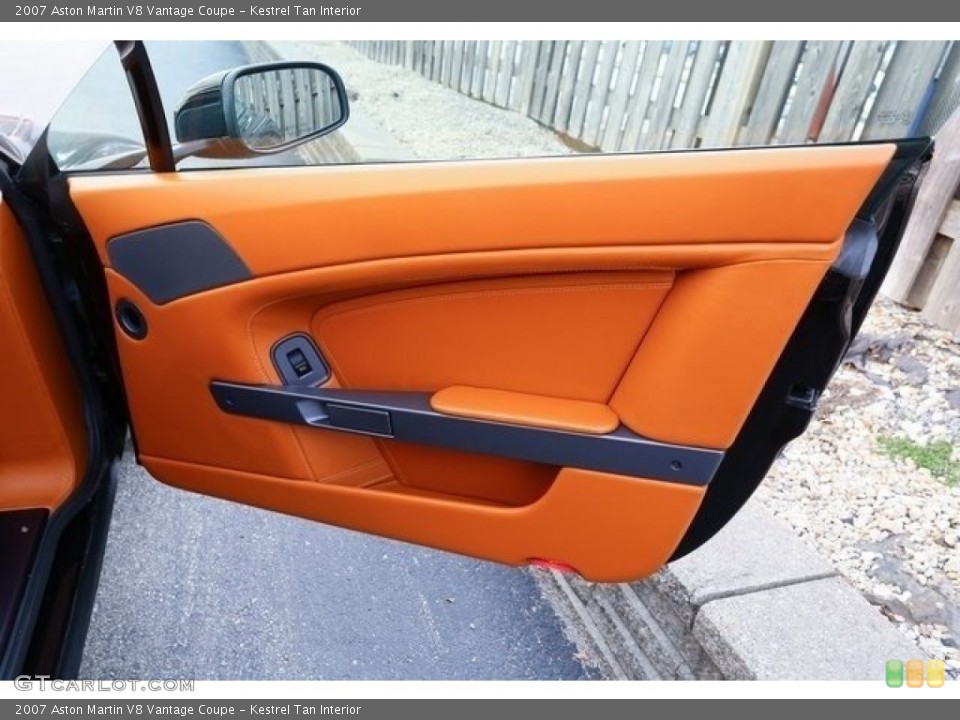 Kestrel Tan Interior Door Panel for the 2007 Aston Martin V8 Vantage Coupe #112581415