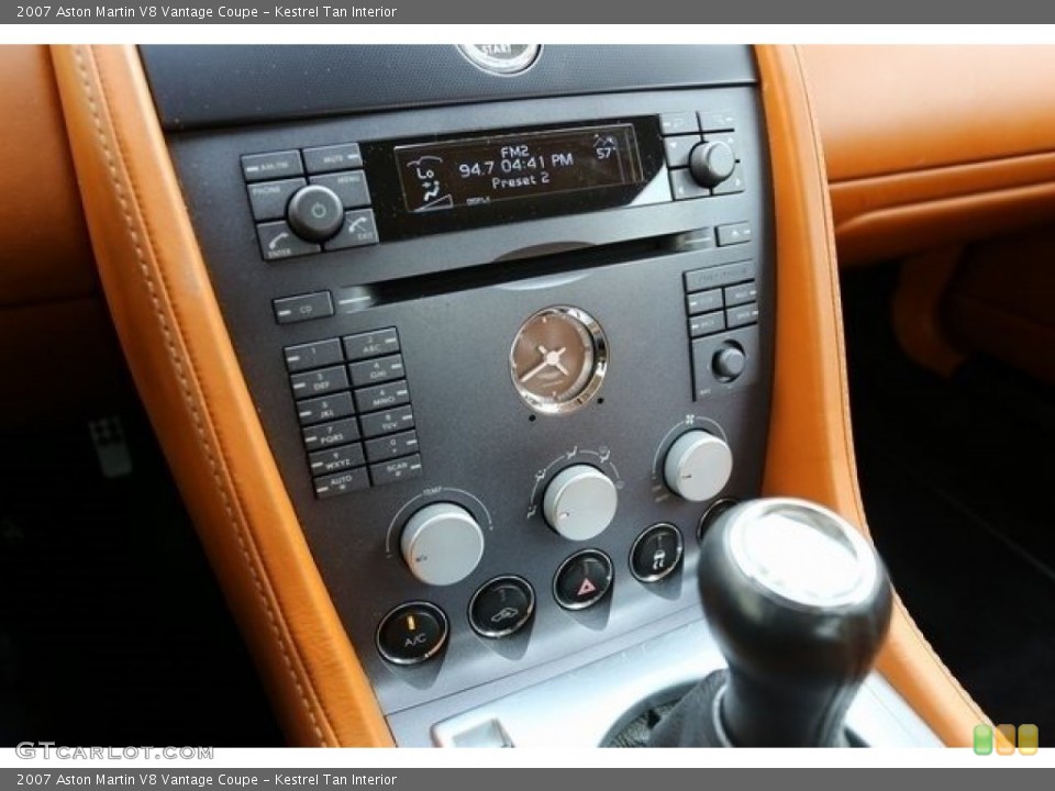 Kestrel Tan Interior Controls for the 2007 Aston Martin V8 Vantage Coupe #112581445