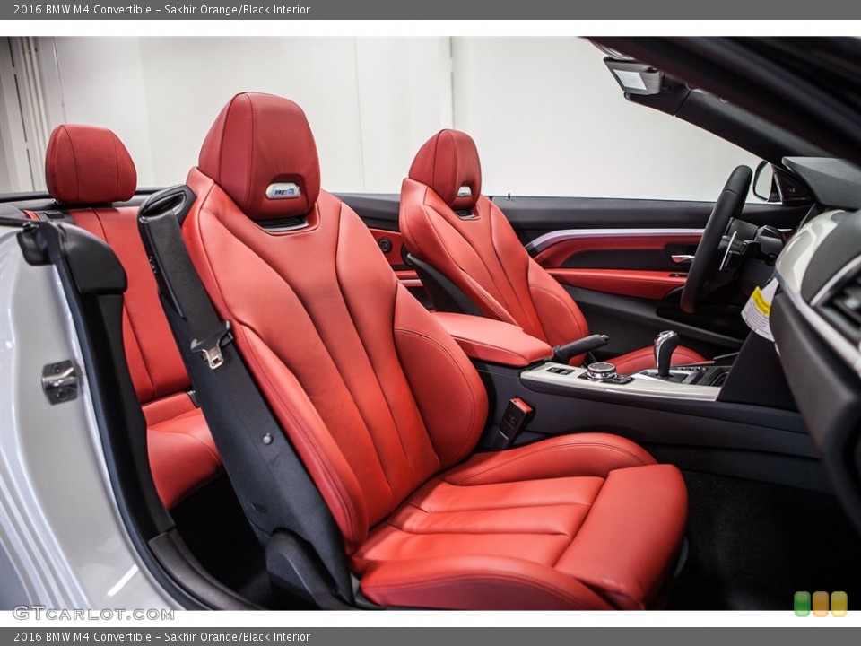 Sakhir Orange/Black Interior Photo for the 2016 BMW M4 Convertible #112586289