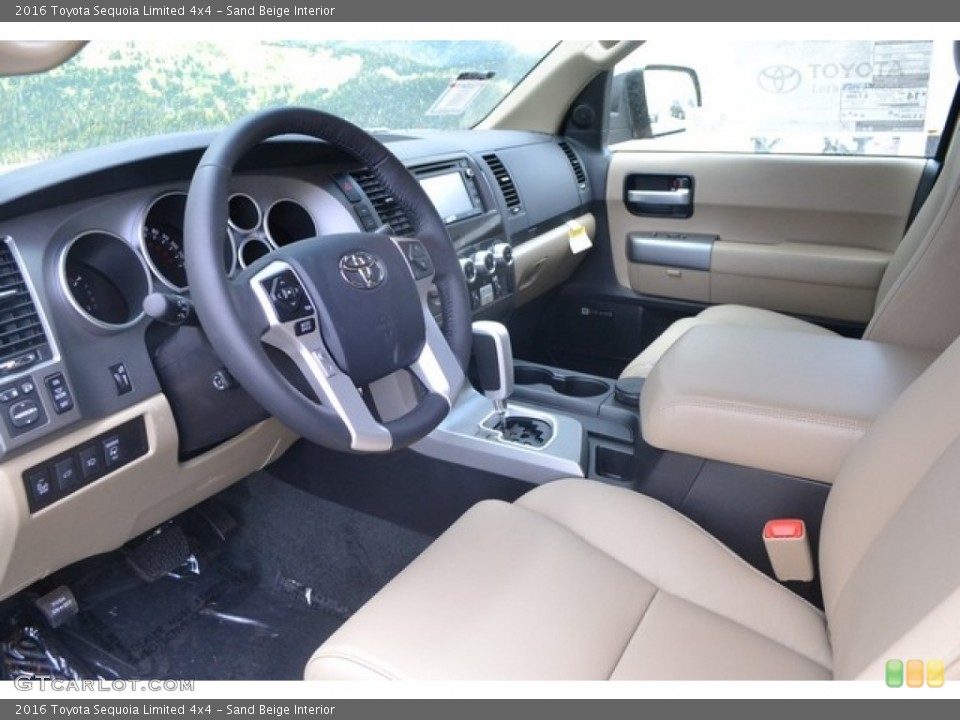 Sand Beige Interior Photo for the 2016 Toyota Sequoia Limited 4x4 #112590336