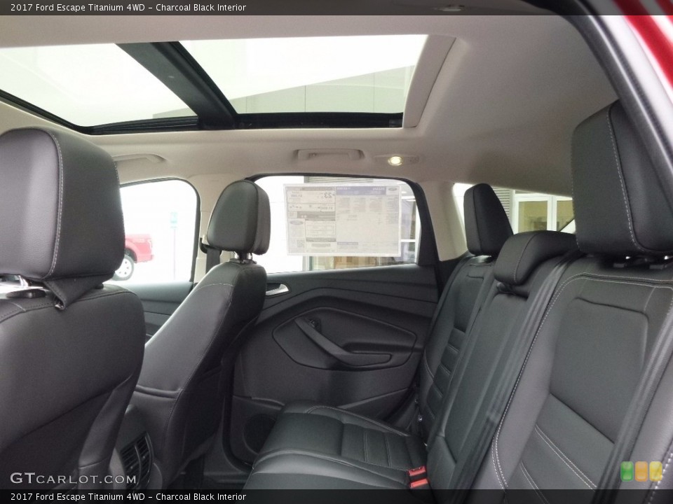 Charcoal Black Interior Rear Seat for the 2017 Ford Escape Titanium 4WD #112591458
