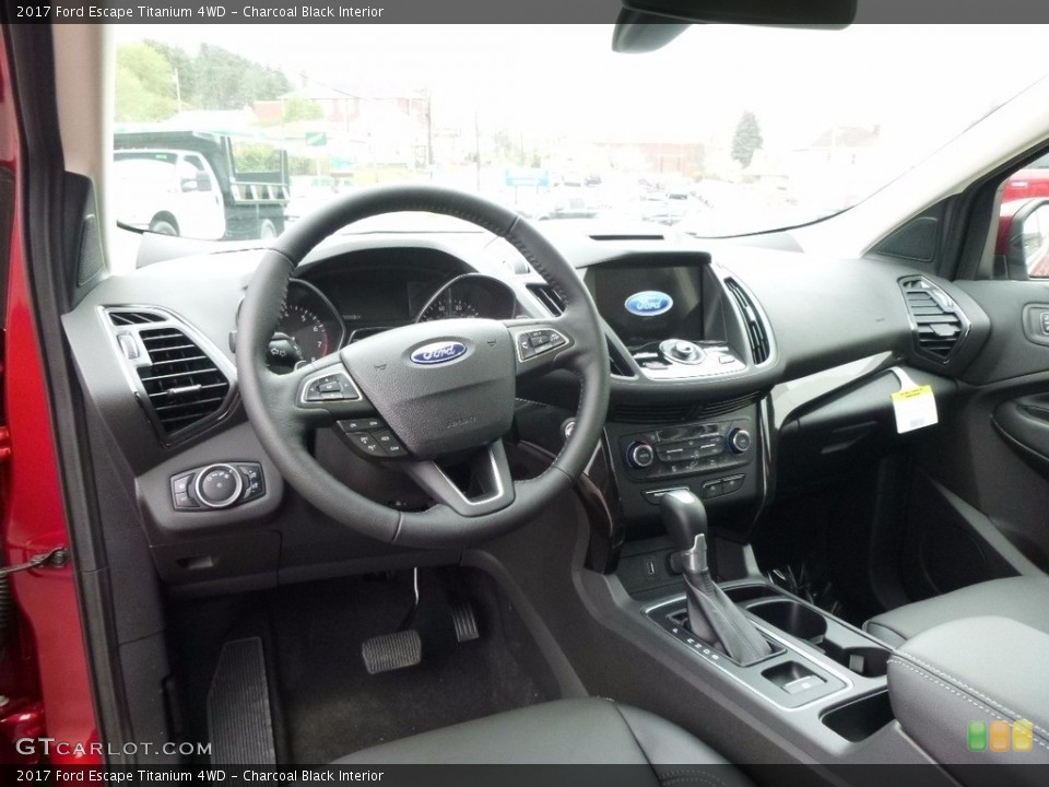 Charcoal Black 2017 Ford Escape Interiors