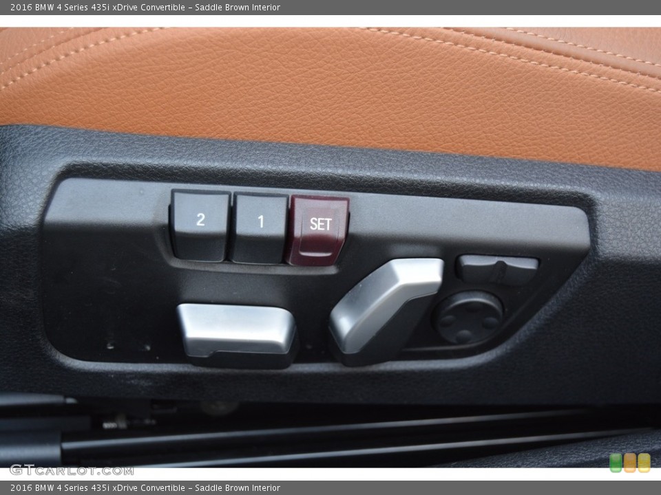 Saddle Brown Interior Controls for the 2016 BMW 4 Series 435i xDrive Convertible #112596087