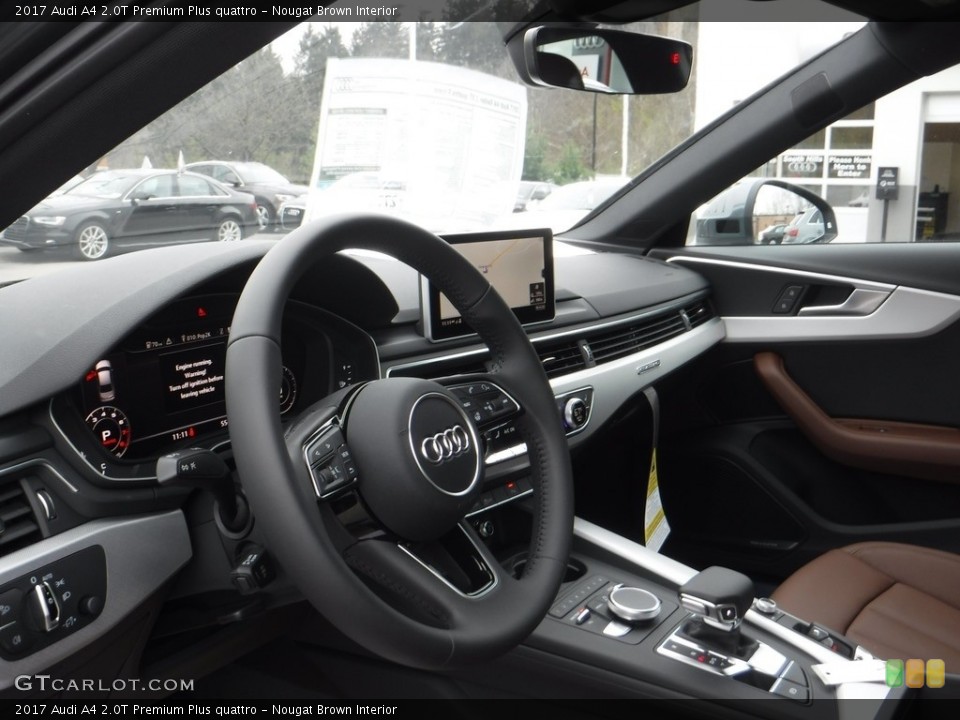 Nougat Brown Interior Dashboard for the 2017 Audi A4 2.0T Premium Plus quattro #112604594