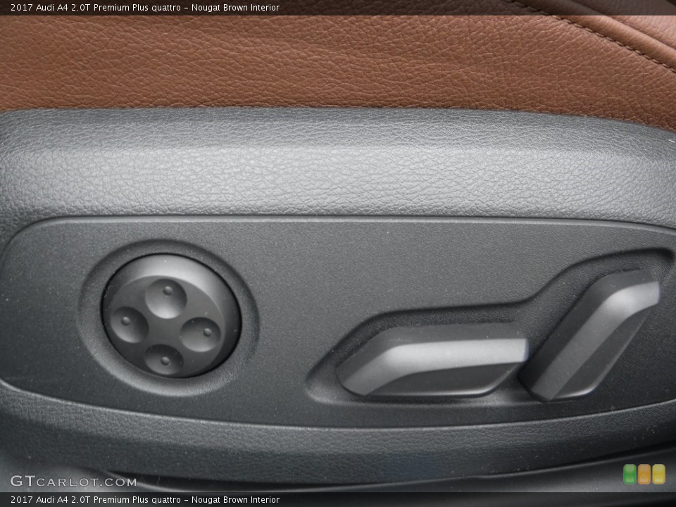Nougat Brown Interior Controls for the 2017 Audi A4 2.0T Premium Plus quattro #112604643