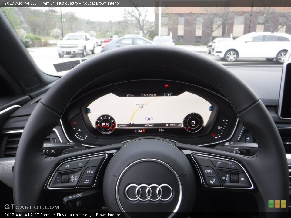Nougat Brown Interior Steering Wheel for the 2017 Audi A4 2.0T Premium Plus quattro #112604763