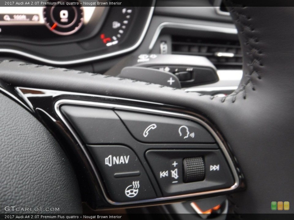 Nougat Brown Interior Controls for the 2017 Audi A4 2.0T Premium Plus quattro #112604778