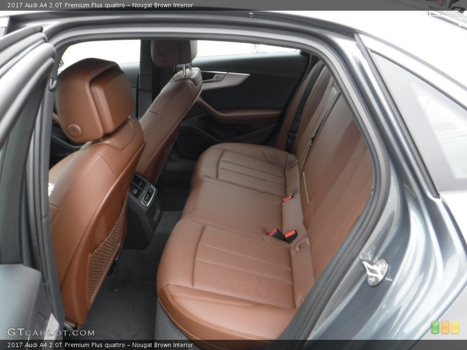 Nougat Brown Interior Rear Seat for the 2017 Audi A4 2.0T Premium Plus quattro #112604853