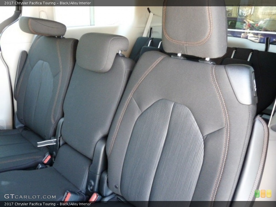 Black/Alloy Interior Rear Seat for the 2017 Chrysler Pacifica Touring #112604856