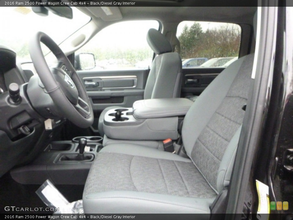 Black/Diesel Gray Interior Photo for the 2016 Ram 2500 Power Wagon Crew Cab 4x4 #112612031