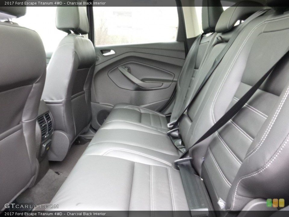 Charcoal Black Interior Rear Seat for the 2017 Ford Escape Titanium 4WD #112620173