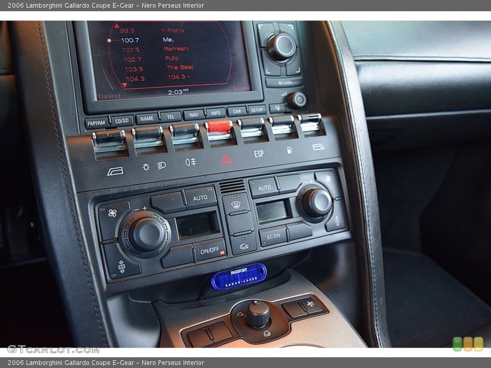 Nero Perseus Interior Controls for the 2006 Lamborghini Gallardo Coupe E-Gear #112636680