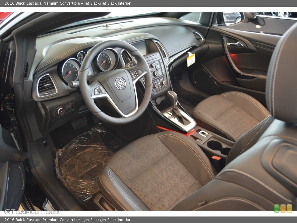 Jet Black/Jet Black Interior Prime Interior for the 2016 Buick Cascada Premium Convertible #112668615
