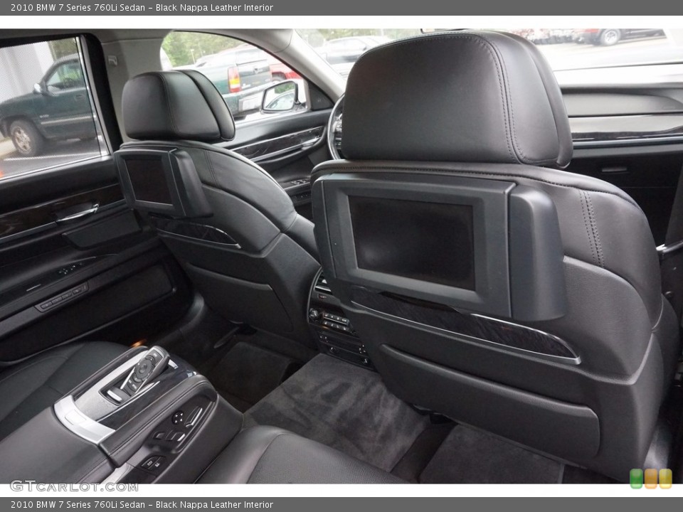 Black Nappa Leather Interior Rear Seat for the 2010 BMW 7 Series 760Li Sedan #112671530