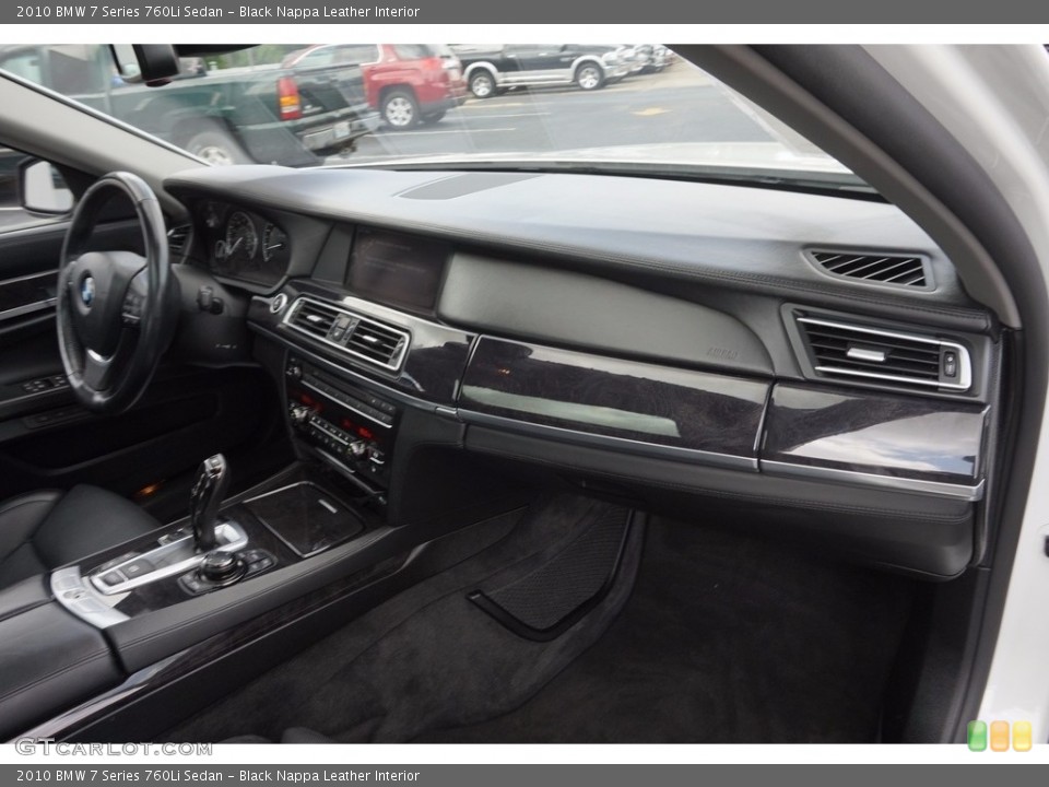 Black Nappa Leather Interior Dashboard for the 2010 BMW 7 Series 760Li Sedan #112671555