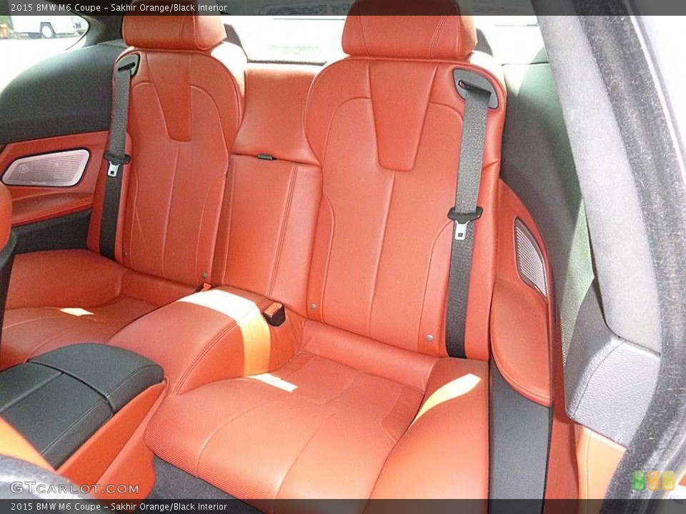 Sakhir Orange/Black Interior Rear Seat for the 2015 BMW M6 Coupe #112675273