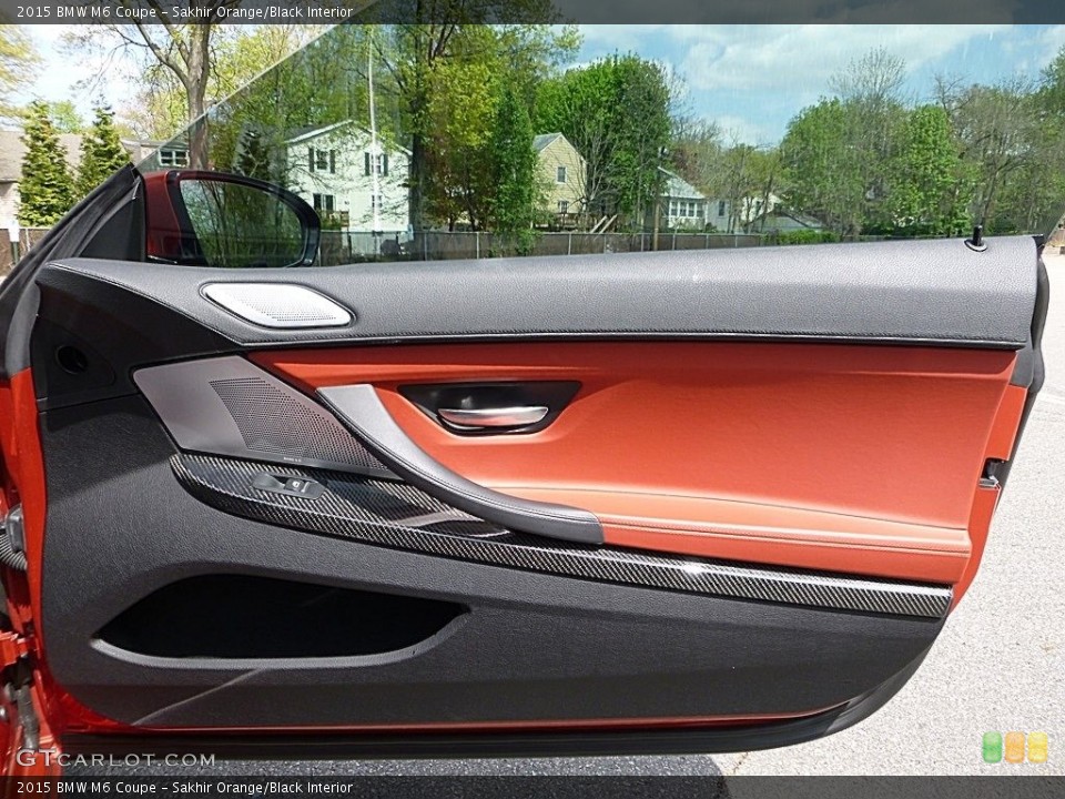 Sakhir Orange/Black Interior Door Panel for the 2015 BMW M6 Coupe #112675300