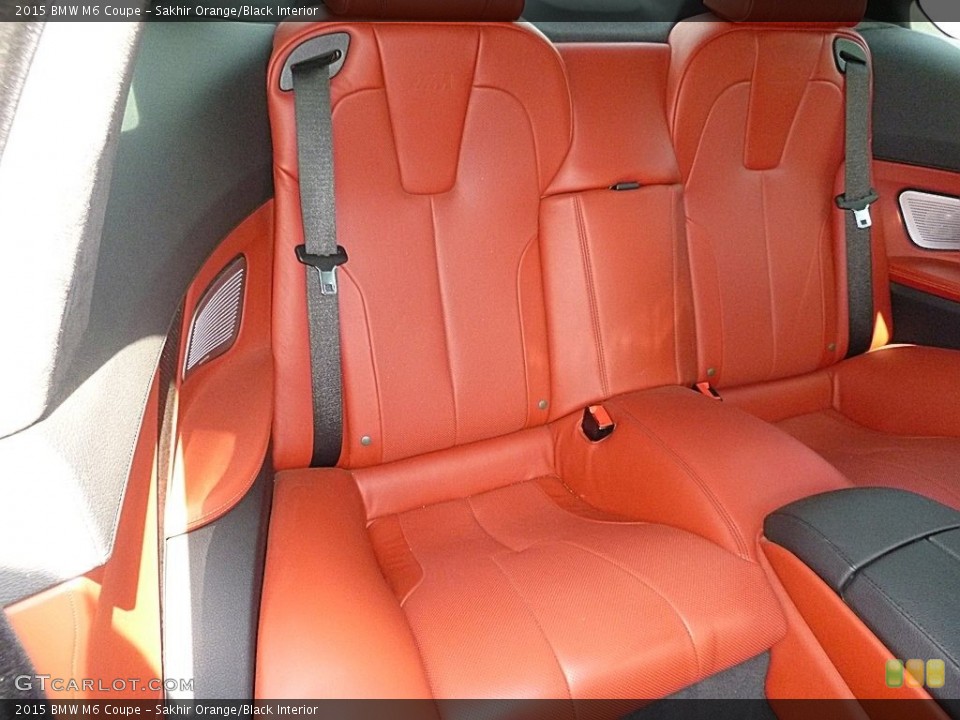 Sakhir Orange/Black Interior Rear Seat for the 2015 BMW M6 Coupe #112675357