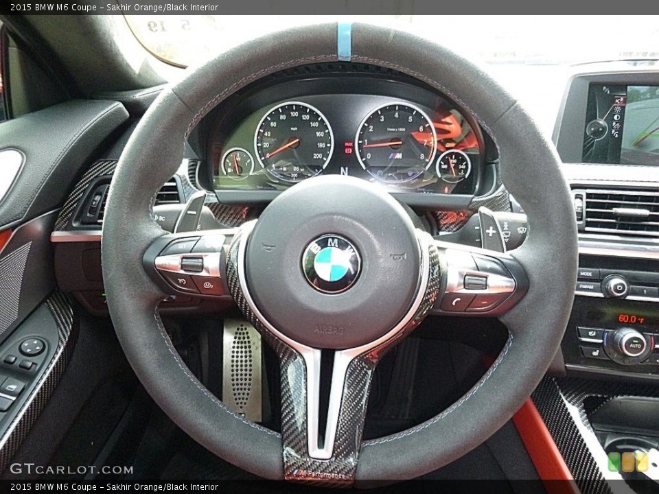 Sakhir Orange/Black Interior Steering Wheel for the 2015 BMW M6 Coupe #112675399