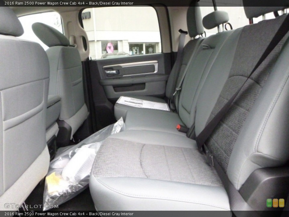 Black/Diesel Gray Interior Rear Seat for the 2016 Ram 2500 Power Wagon Crew Cab 4x4 #112679074