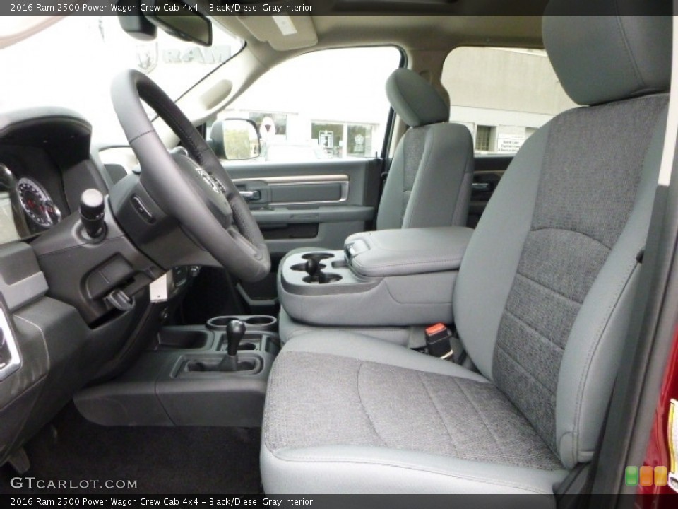 Black/Diesel Gray Interior Photo for the 2016 Ram 2500 Power Wagon Crew Cab 4x4 #112679290
