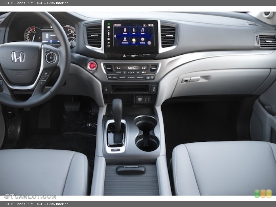 Gray Interior Dashboard For The 2016 Honda Pilot Ex L