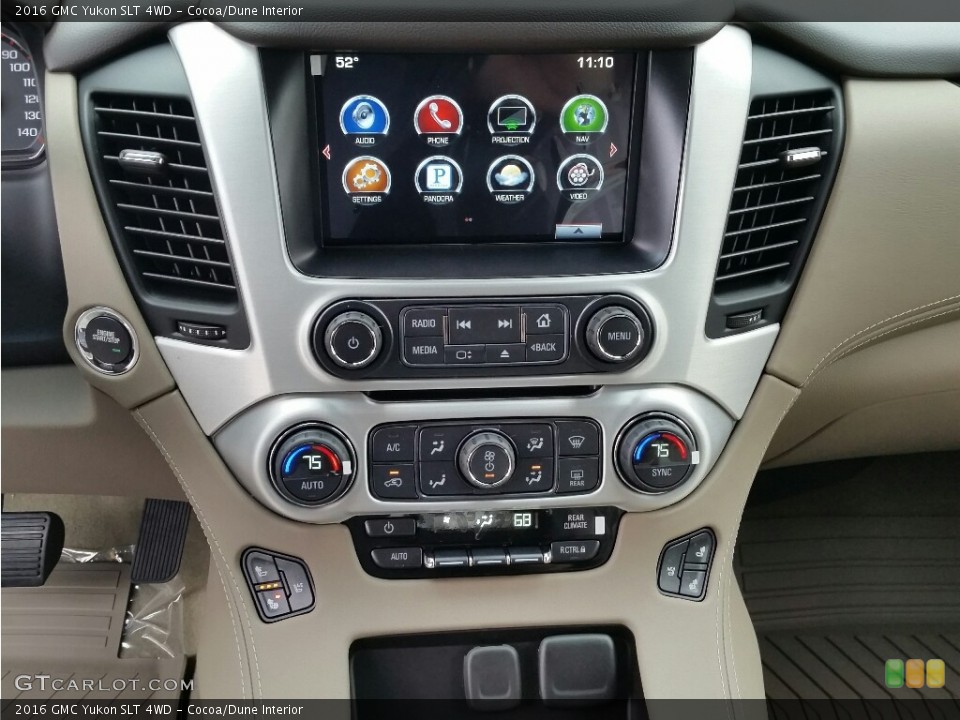 Cocoa/Dune Interior Controls for the 2016 GMC Yukon SLT 4WD #112700077