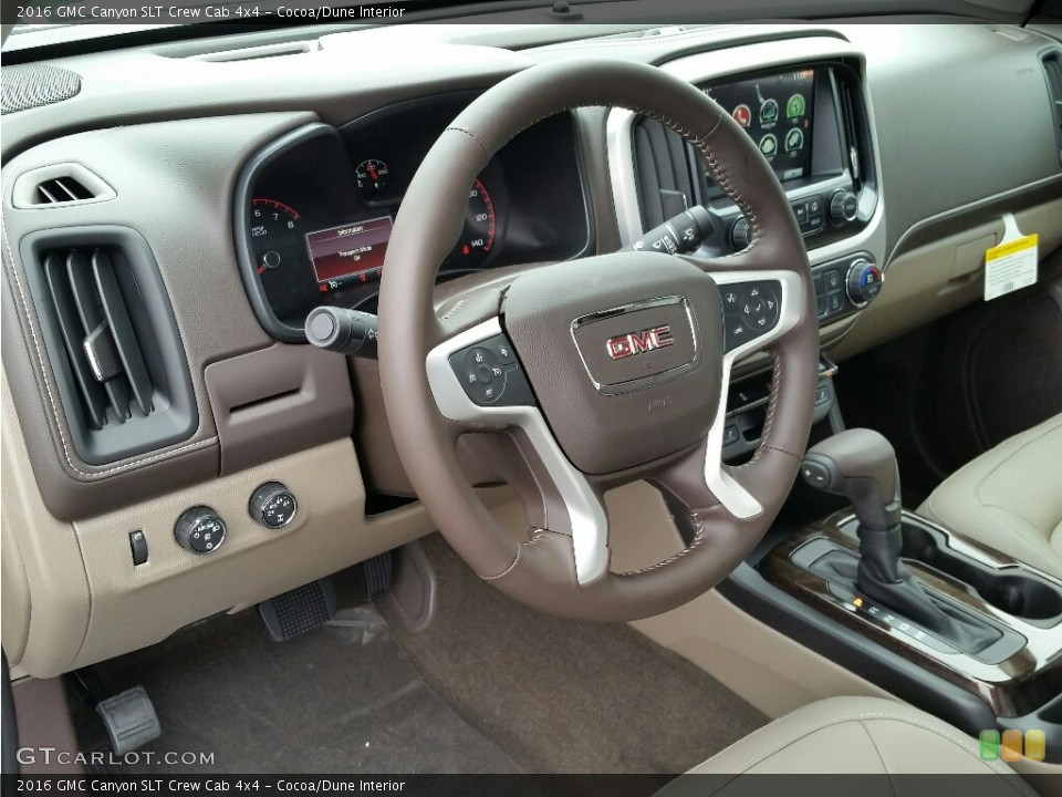 Cocoa/Dune Interior Dashboard for the 2016 GMC Canyon SLT Crew Cab 4x4 #112703782