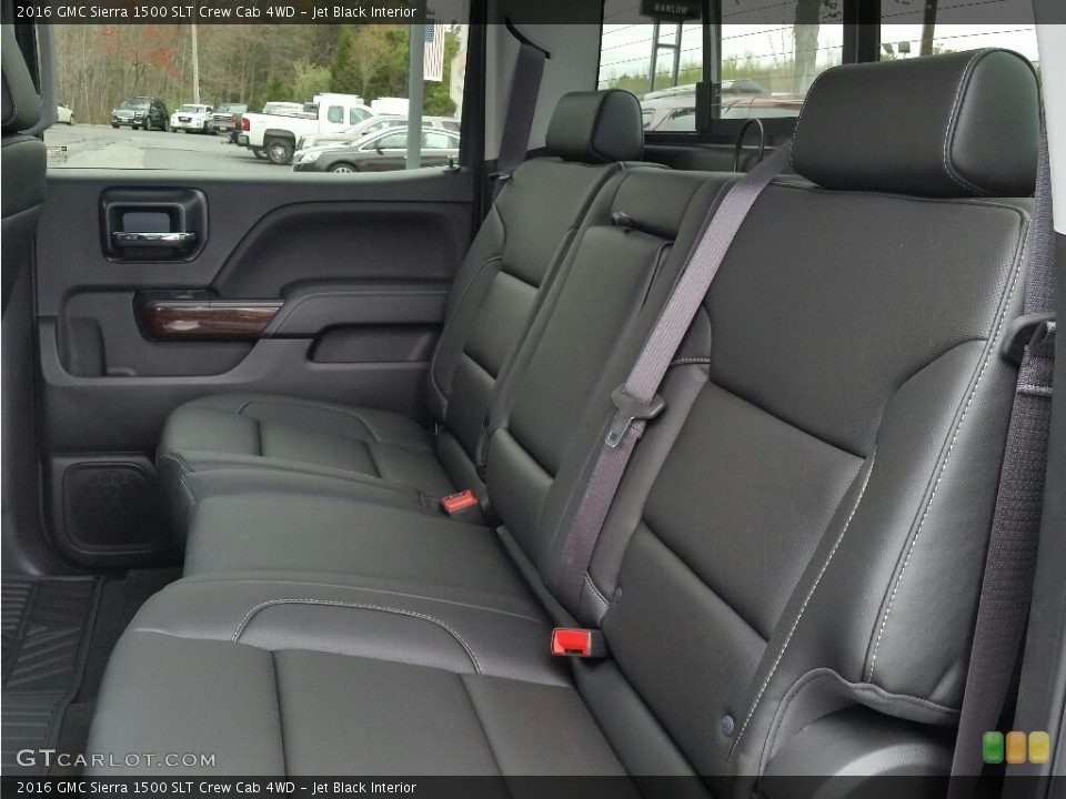 Jet Black Interior Rear Seat for the 2016 GMC Sierra 1500 SLT Crew Cab 4WD #112706341