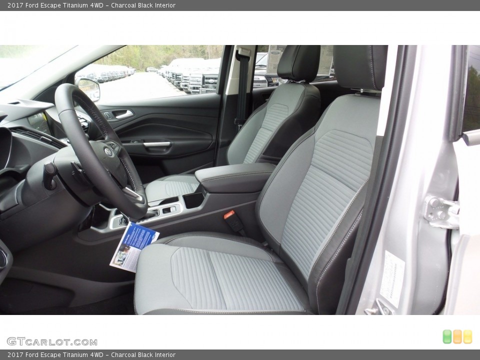 Charcoal Black Interior Front Seat for the 2017 Ford Escape Titanium 4WD #112712113