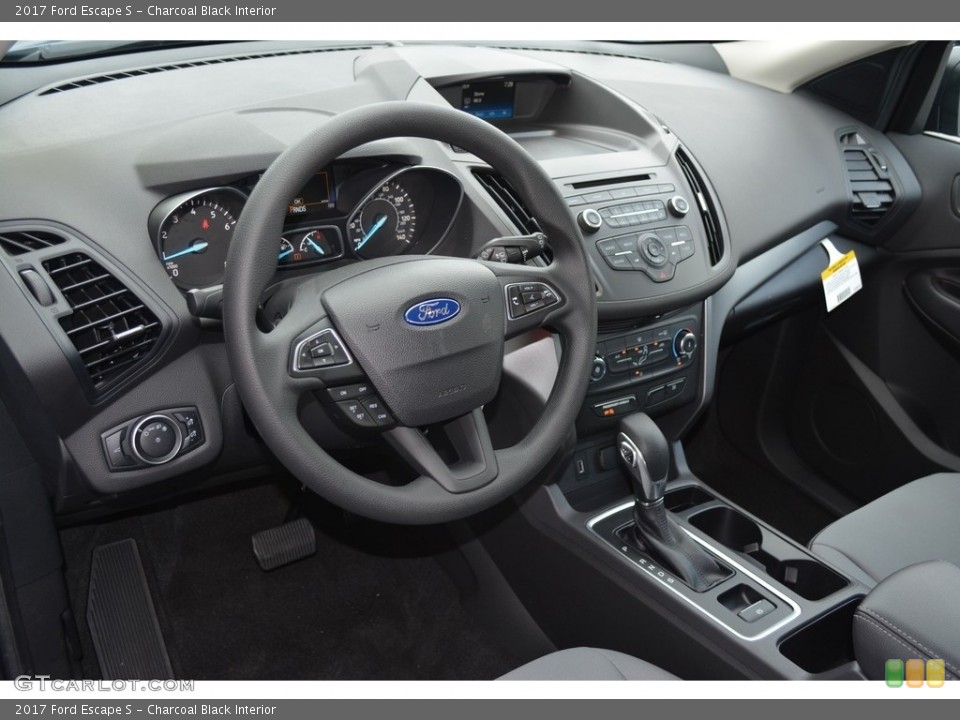 Charcoal Black Interior Dashboard for the 2017 Ford Escape S #112725474