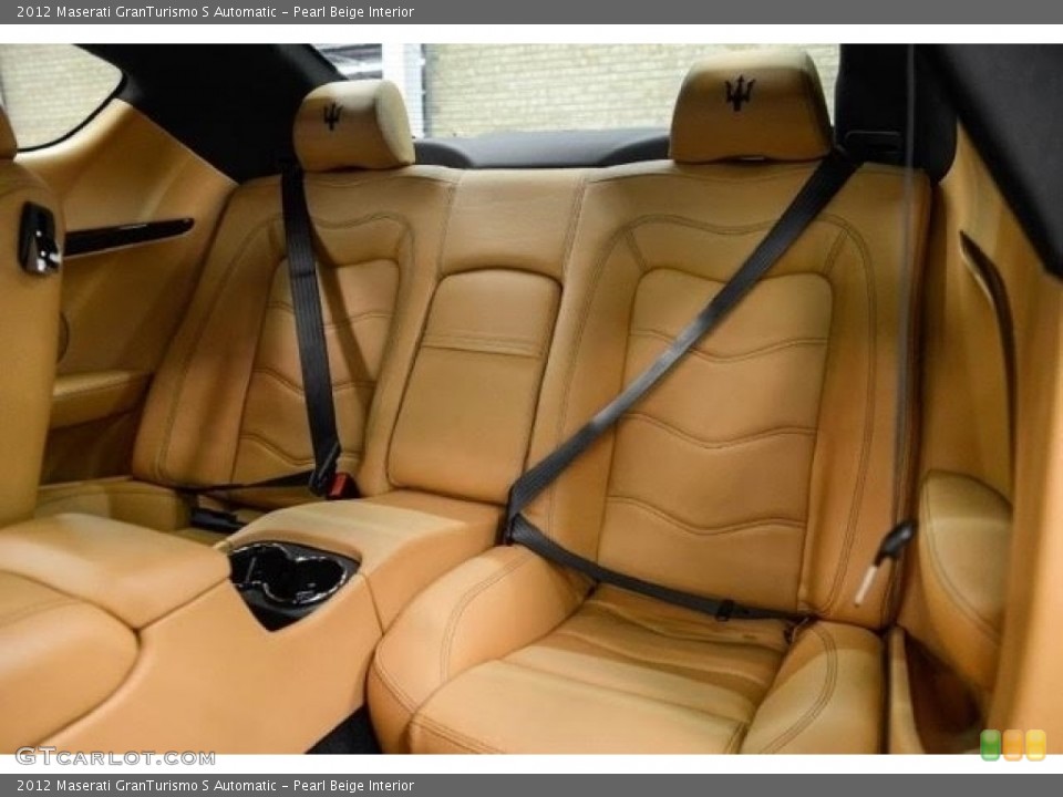 Pearl Beige Interior Rear Seat for the 2012 Maserati GranTurismo S Automatic #112730856