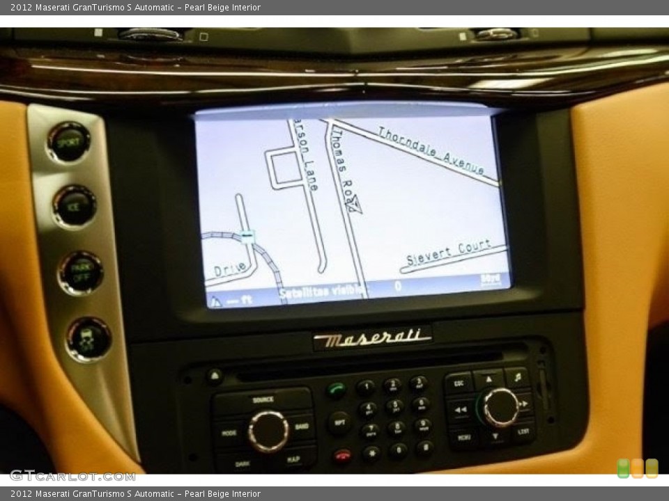 Pearl Beige Interior Navigation for the 2012 Maserati GranTurismo S Automatic #112730949
