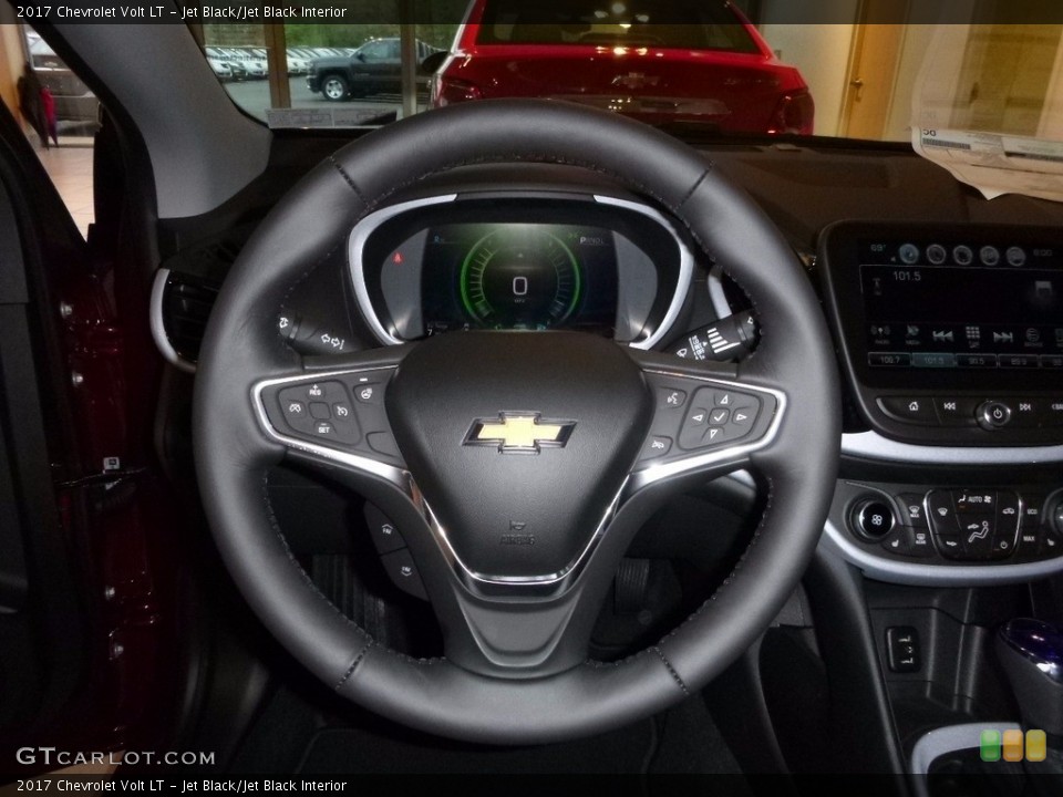Jet Black/Jet Black Interior Steering Wheel for the 2017 Chevrolet Volt LT #112735707