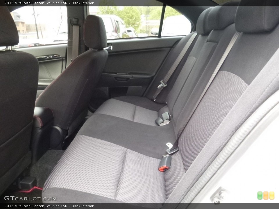 Black Interior Rear Seat for the 2015 Mitsubishi Lancer Evolution GSR #112737546