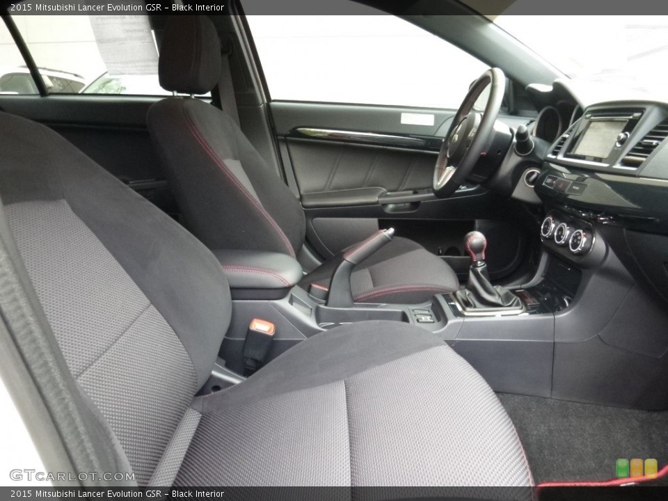 Black Interior Front Seat for the 2015 Mitsubishi Lancer Evolution GSR #112737681