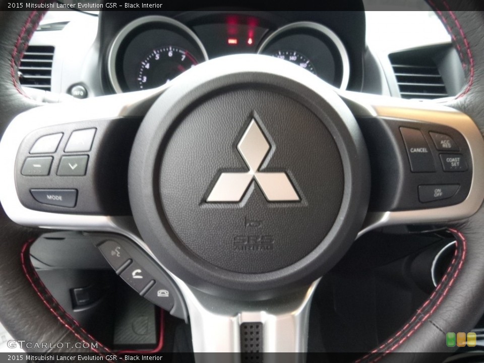 Black Interior Steering Wheel for the 2015 Mitsubishi Lancer Evolution GSR #112737840