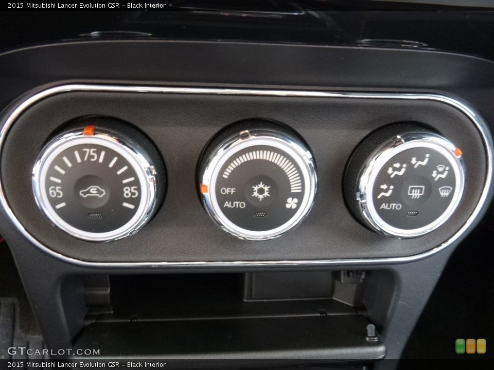 Black Interior Controls for the 2015 Mitsubishi Lancer Evolution GSR #112737939
