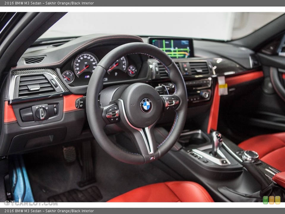 Sakhir Orange/Black Interior Prime Interior for the 2016 BMW M3 Sedan #112754609