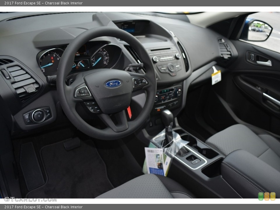 Charcoal Black Interior Dashboard for the 2017 Ford Escape SE #112755419