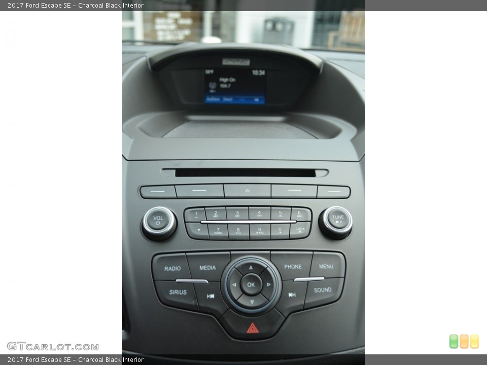 Charcoal Black Interior Controls for the 2017 Ford Escape SE #112755500