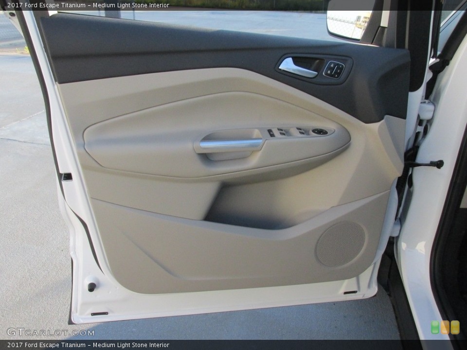 Medium Light Stone Interior Door Panel for the 2017 Ford Escape Titanium #112756595