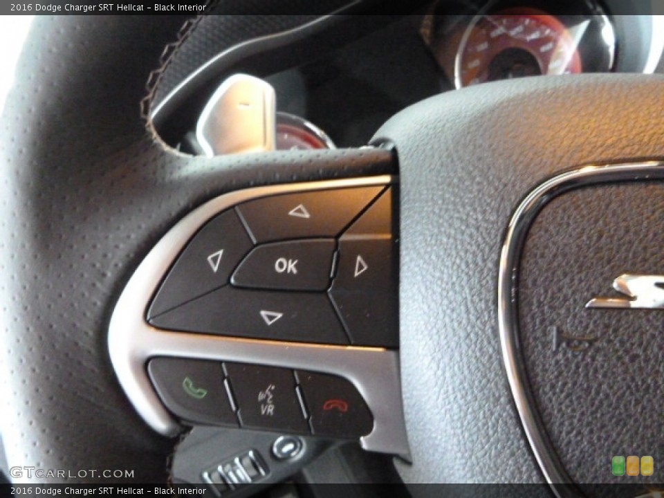 Black Interior Controls for the 2016 Dodge Charger SRT Hellcat #112796800