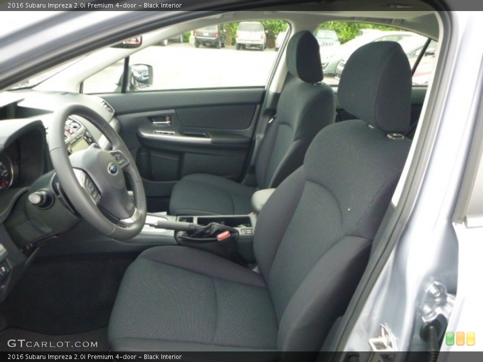 Black Interior Photo for the 2016 Subaru Impreza 2.0i Premium 4-door #112804586
