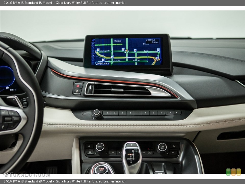 Gigia Ivory White Full Perforated Leather Interior Controls for the 2016 BMW i8  #112820699