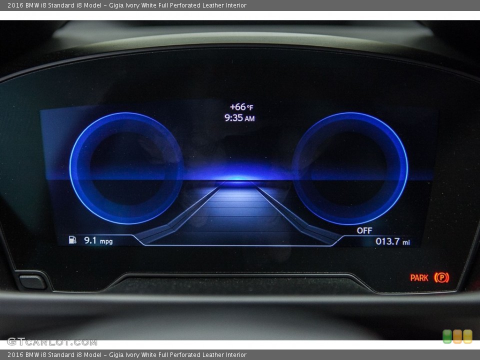 Gigia Ivory White Full Perforated Leather Interior Gauges for the 2016 BMW i8  #112820777