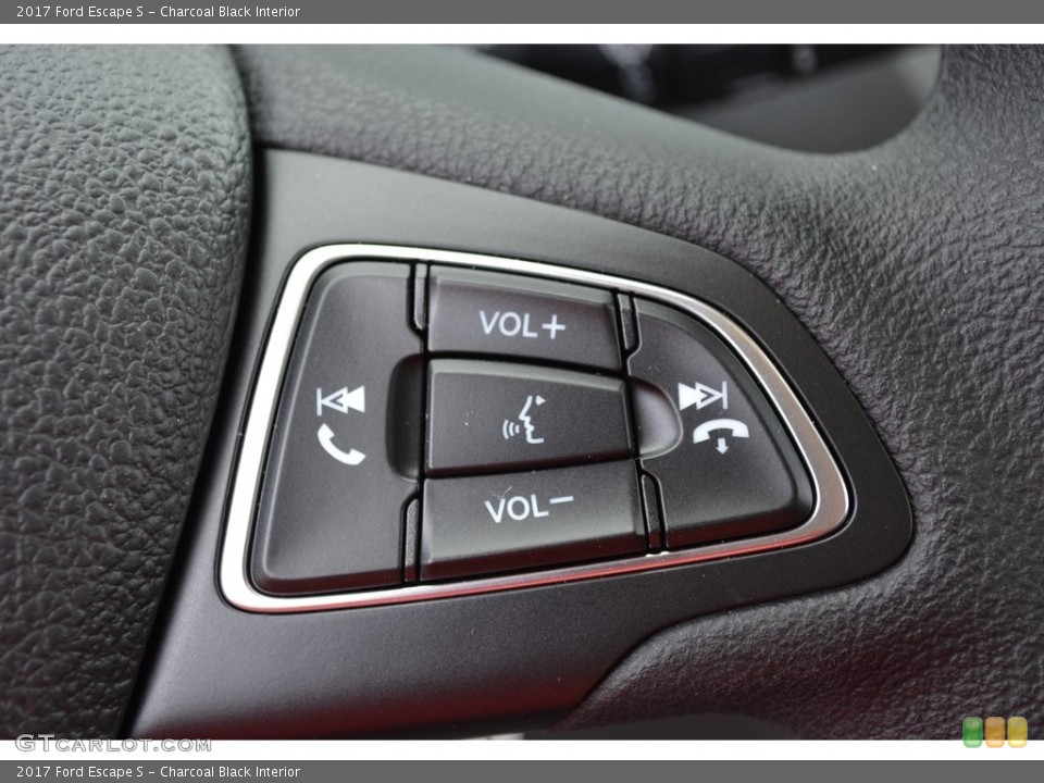 Charcoal Black Interior Controls for the 2017 Ford Escape S #112823168