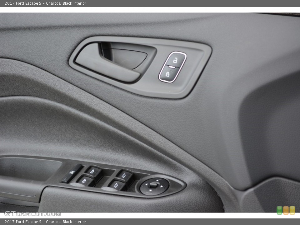 Charcoal Black Interior Controls for the 2017 Ford Escape S #112823220